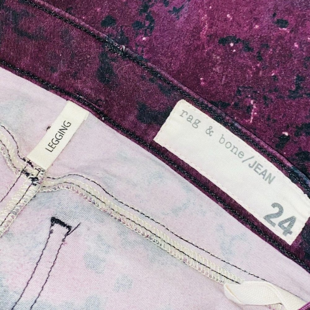 Rag & Bone Galaxy Print Splatter Abstract Legging… - image 8